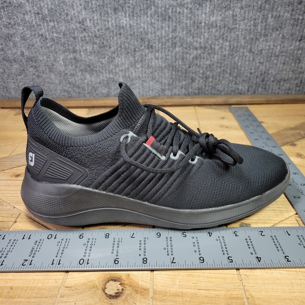 Footjoy Flex XP Men's Size 8 M Black‎ Mesh Spikeless Golf Shoes 56271 - Picture 12 of 13